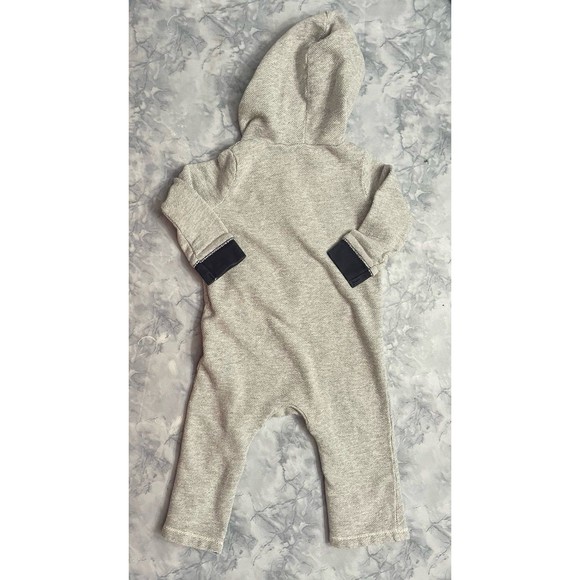 Burt’s Bees Grey Gray Baby Boy Hooded Outfit, Size 6-9 months - Picture 6 of 9